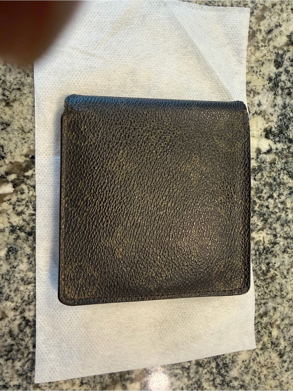 Louis Vuitton Black Monogram Canvas Bi-Fold Card Holder Wallet